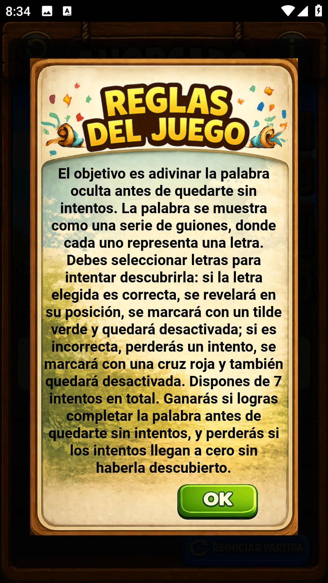 Ahorcado screenshot