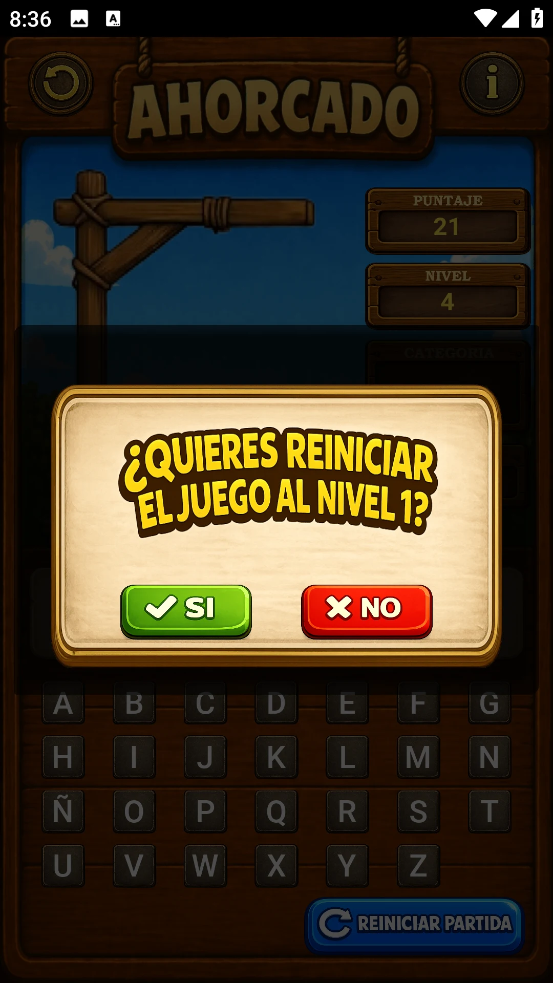 Ahorcado screenshot